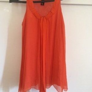 Sleeveless Top, Coral Color